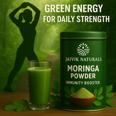 Jaivik Naturals Moringa Powder 500g | Nutrient-Rich Superfood, Immunity & Energy Booster