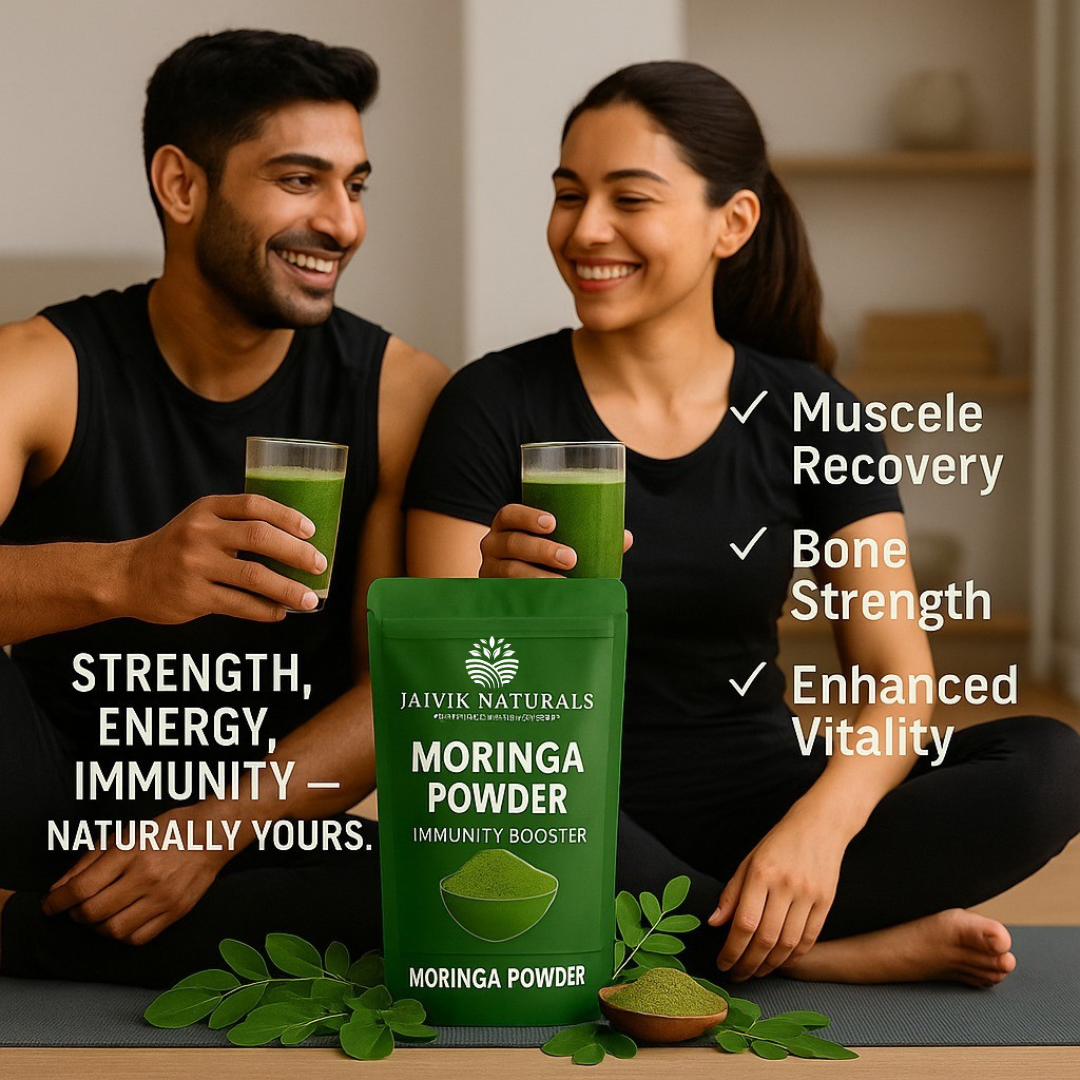 Jaivik Naturals Moringa Powder 500g | Nutrient-Rich Superfood, Immunity & Energy Booster
