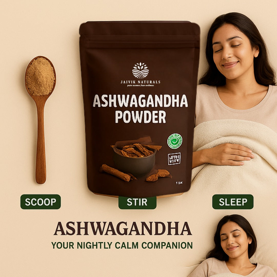 Jaivik Naturals Ashwagandha Powder 150g | Stress Relief, Energy Booster, Pure & Natural
